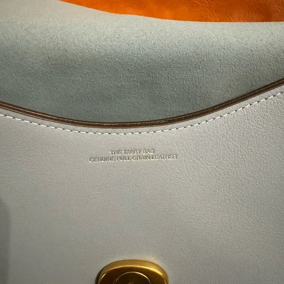 Coach chain tabby shoulder in bluebell and brass. - Picture 10 of 13